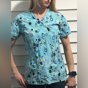 Turquoise Scrub Top